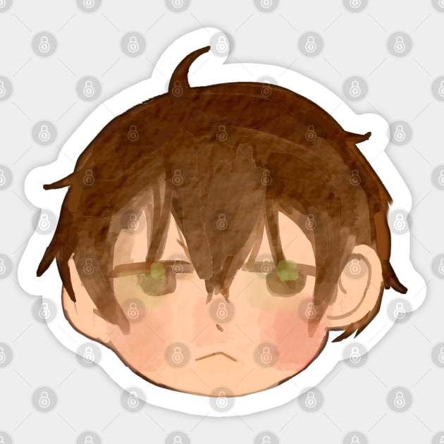 Yuuta Togashi (chibi) Watercolor Fanart (Chuunibyou demo Koi ga Shitai!) Sticker by jhoyfullycrafted